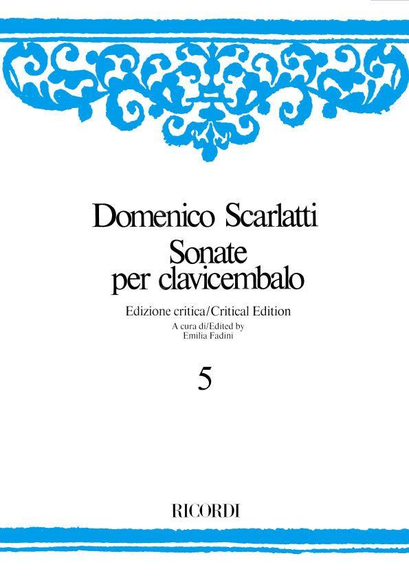 Sonate Per Clavicembalo - Volume 5 - Ed. Critica E. Fadini, softcover - pro cembalo